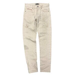 Naked & Famous Jeans Selvedge White Button Fly Raw Denim 28x30